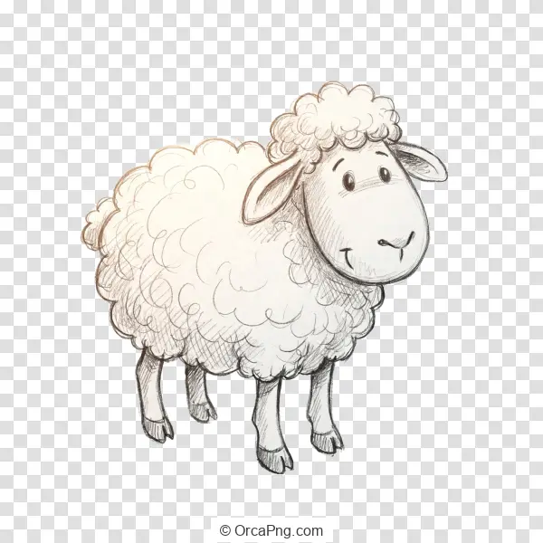 Fluffy Lamb Sketch
