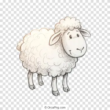 Fluffy Lamb Sketch