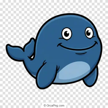Friendly Cartoon Whale
