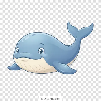 Friendly Cartoon Whale