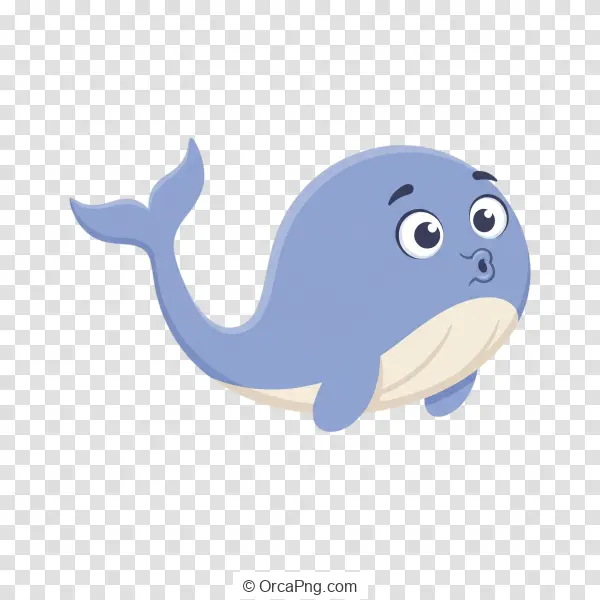 Playful Baby Whale Character