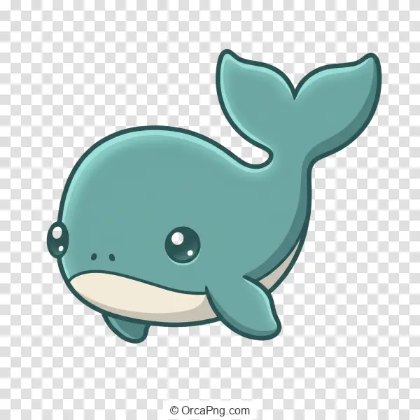 Charming Kawaii Whale