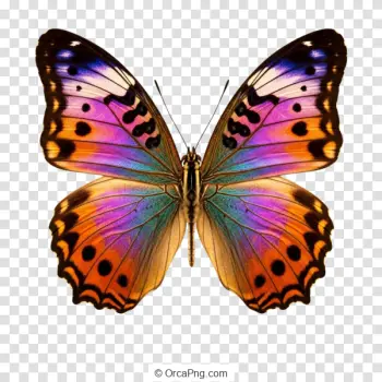 Vibrant Kaleidoscope Butterfly