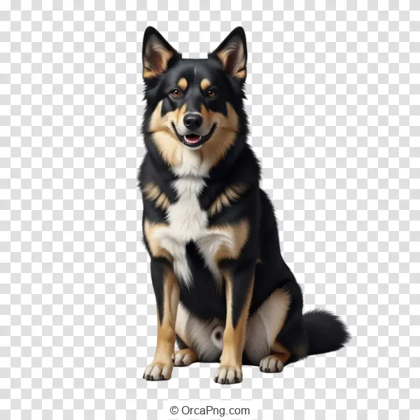 Attentive Tri-Color Canine