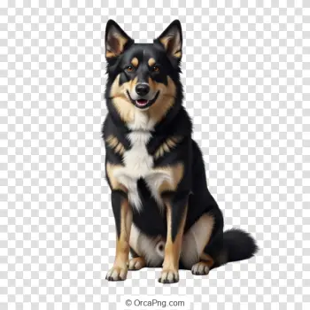 Attentive Tri-Color Canine