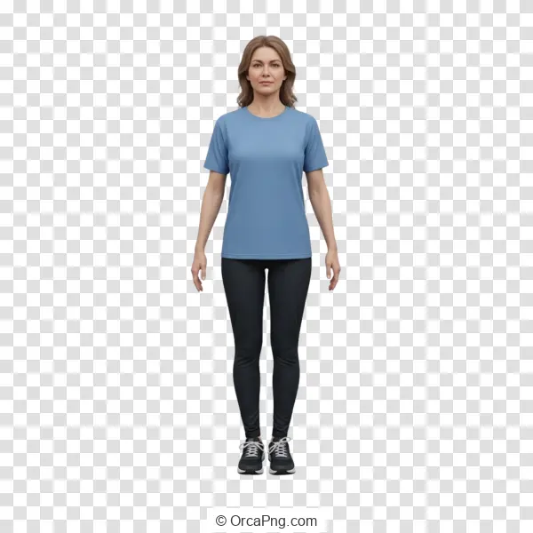 Casual Female Figure Standing