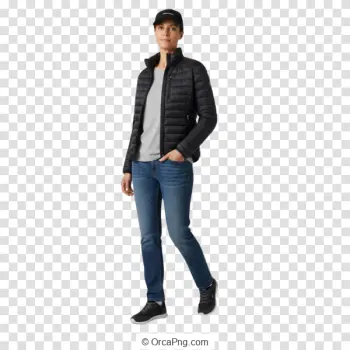 Woman in Outdoor Puffer Jacket