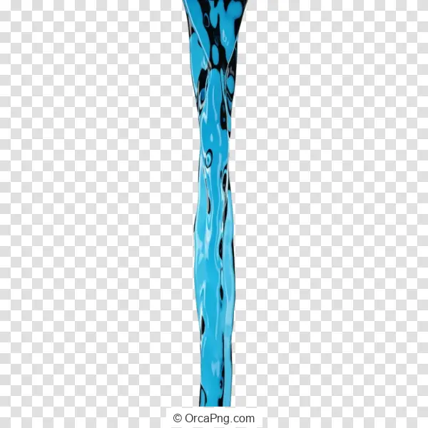 Dynamic Blue Liquid Stream