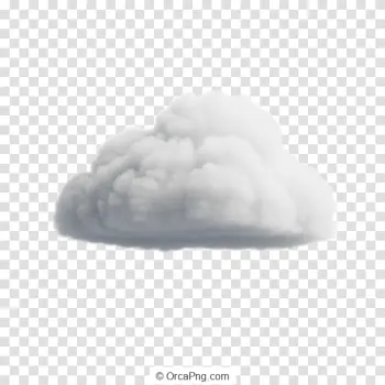 Fluffy Cumulus Cloud Cutout