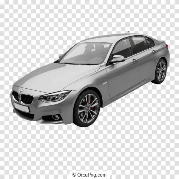 Sleek Silver Performance Sedan