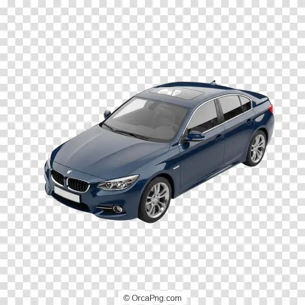 Sophisticated Blue BMW Sedan
