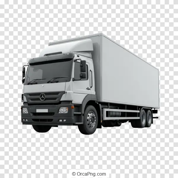 White Cargo Delivery Truck