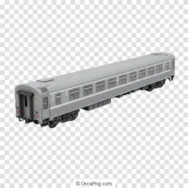 Classic Grey Model Passenger Coach