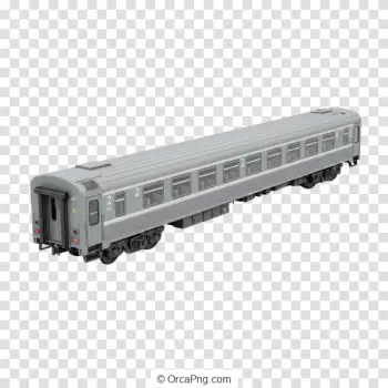 Classic Grey Model Passenger Coach