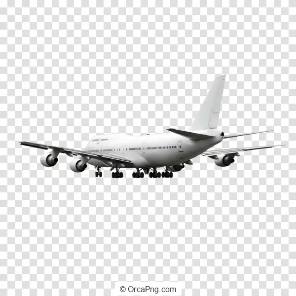 Jumbo Jet with Landing Gear Extended