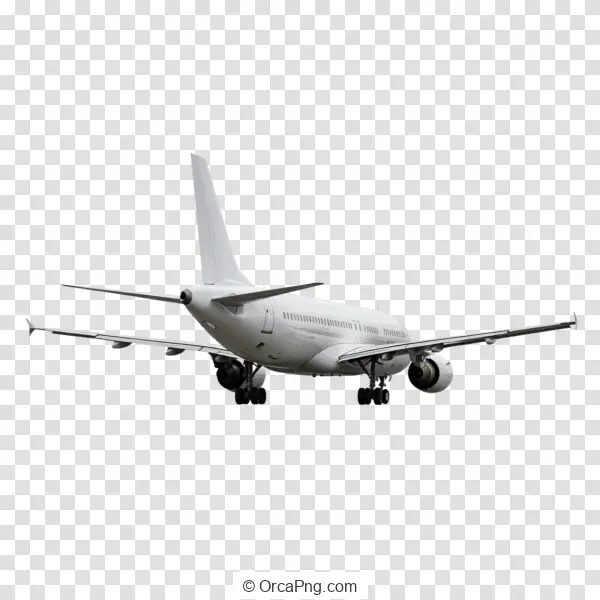 Unmarked Airliner with Extended Gear