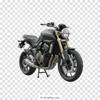 Dark Grey Naked Motorcycle