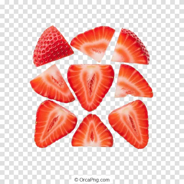 Vibrant Strawberry Slices Composition