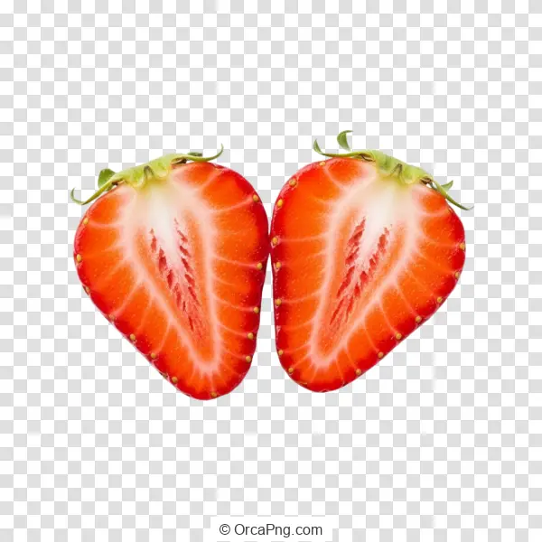 Perfectly Split Strawberry