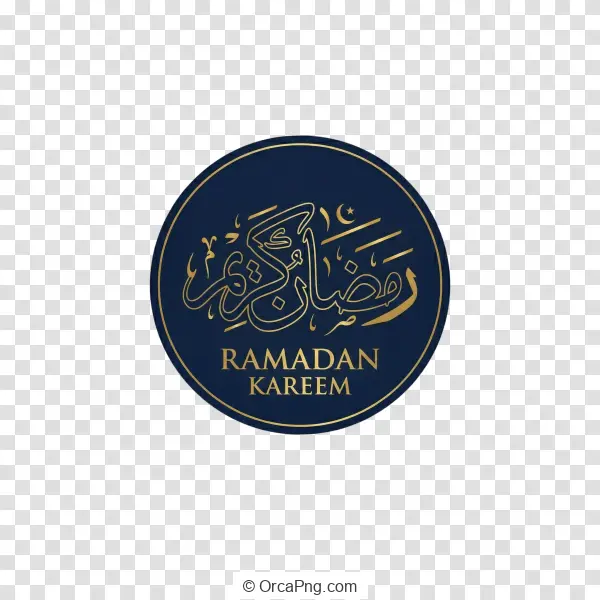Ramadan Kareem Elegant Circle Emblem