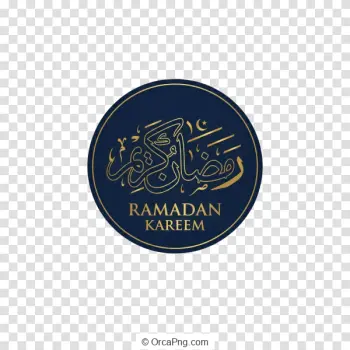 Ramadan Kareem Elegant Circle Emblem