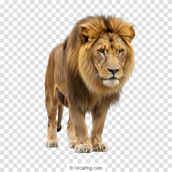 Regal Stance of a Male Lion