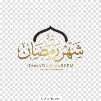 Golden Ramadan Kareem Greeting