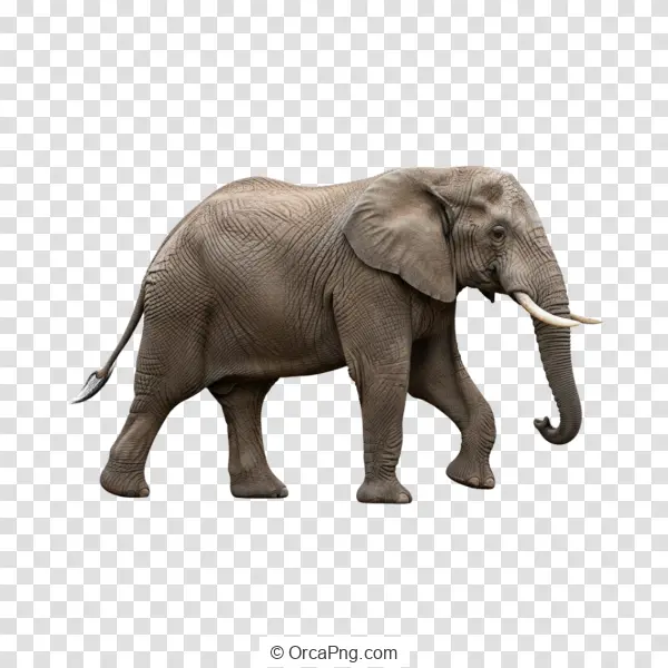 Majestic African Elephant Striding