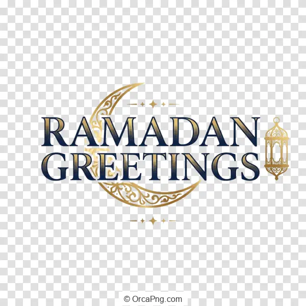 Golden Crescent Ramadan Greetings