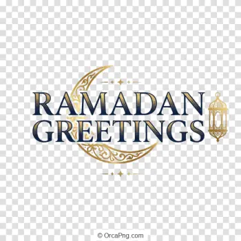 Golden Crescent Ramadan Greetings