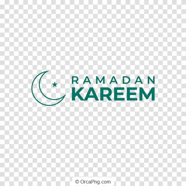 Ramadan Kareem Crescent Logo