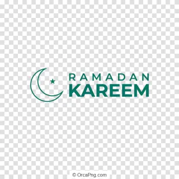 Ramadan Kareem Crescent Logo