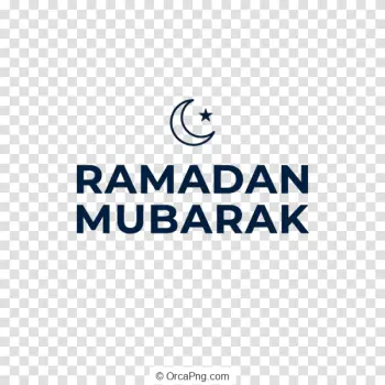 Ramadan Mubarak Crescent Star