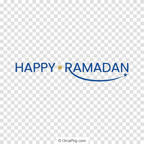 Elegant Happy Ramadan Typography