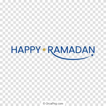 Elegant Happy Ramadan Typography