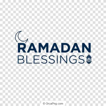 Ramadan Blessings with Crescent and Lantern