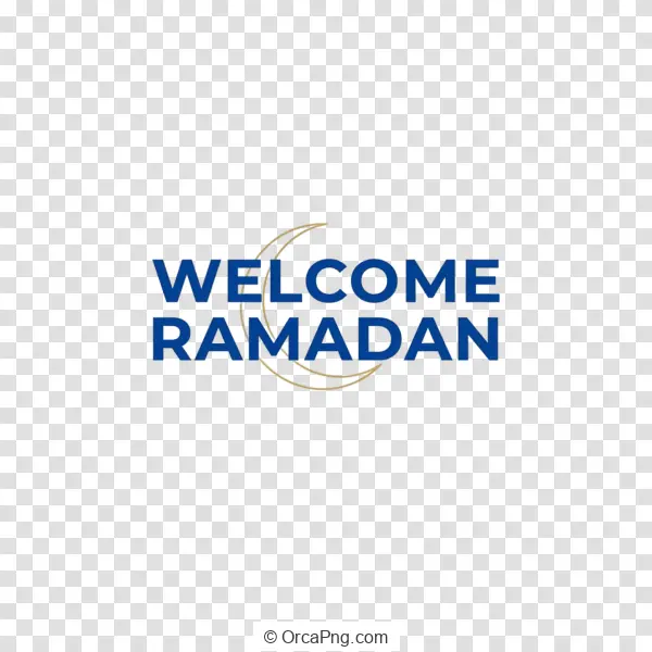 Welcome Ramadan Crescent Design