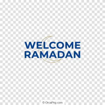 Welcome Ramadan Crescent Design