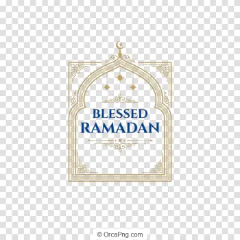 Blessed Ramadan Ornate Arch Design