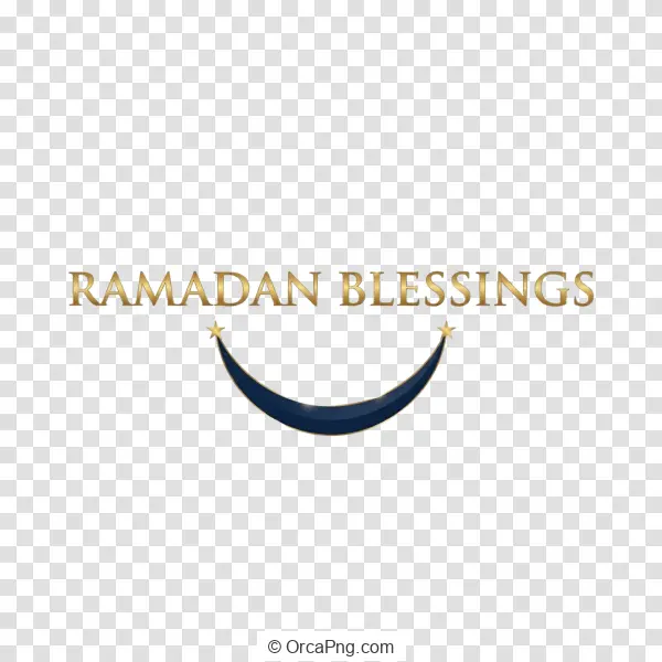 Golden Ramadan Crescent Blessing