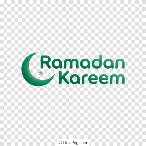 Green Ramadan Kareem Crescent