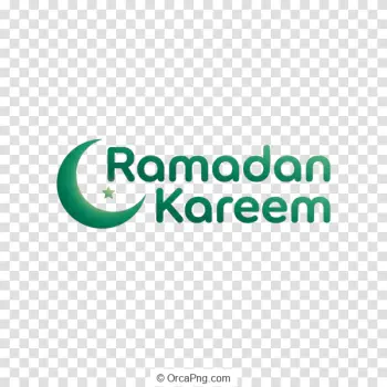 Green Ramadan Kareem Crescent