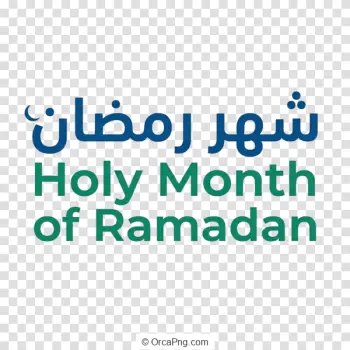 Holy Month of Ramadan Dual Language Typography