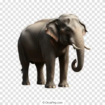 Majestic Standing Elephant