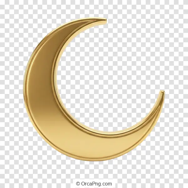 Glistening Golden Crescent