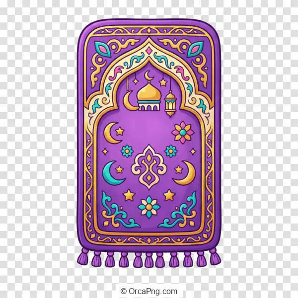 Vibrant Islamic Prayer Rug