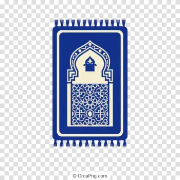 Traditional Blue Islamic Prayer Mat