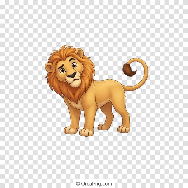 Friendly Animated Lion Cub