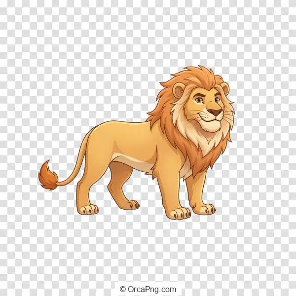 Friendly Golden Mane Lion