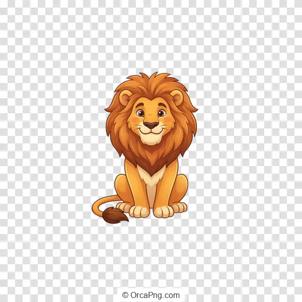 Friendly Cartoon Lion Cub